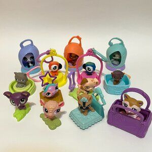 Lot of 13 Littlest Pet Shop Mcdonald’s Happy Meal Toys Cats, Dogs, Birds, Panda